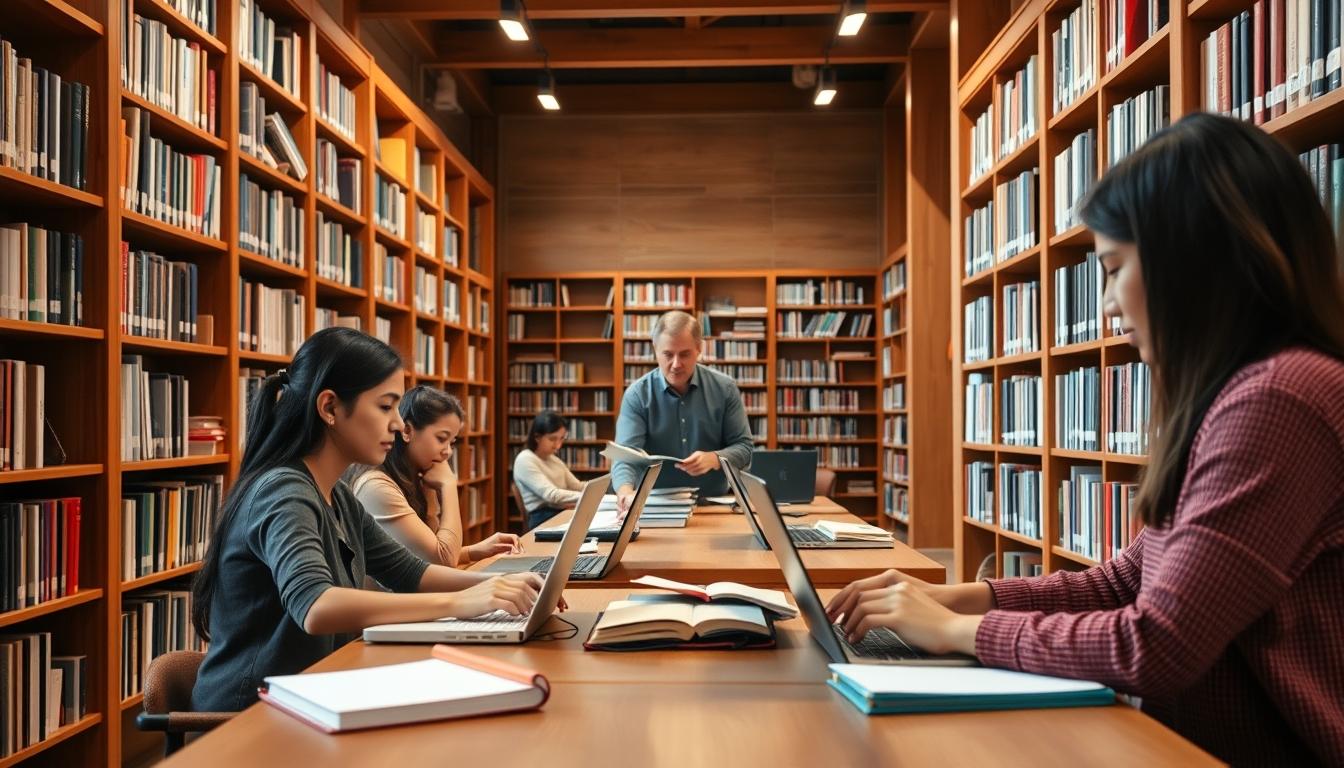 University campus and learning atmosphere in Madrid